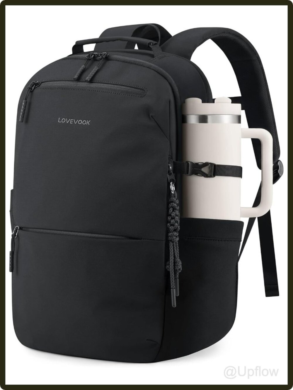 Women's Laptop Backpack 15.6 Inch Water Resistant Work Travel Bag 19 Pockets